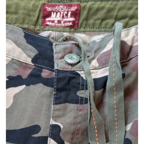 Matchstick Cargo Pants Mens 36 Camouflage Multi Pocket Utility Military Y2K - Picture 9 of 9